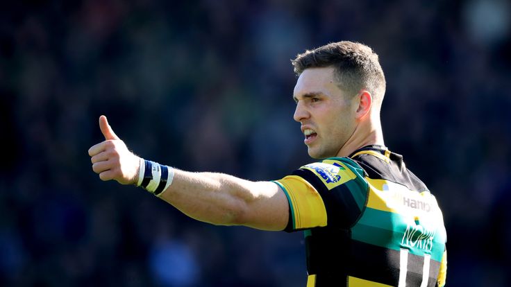 File photo dated 25-03-2017 of George North, Northampton Saints