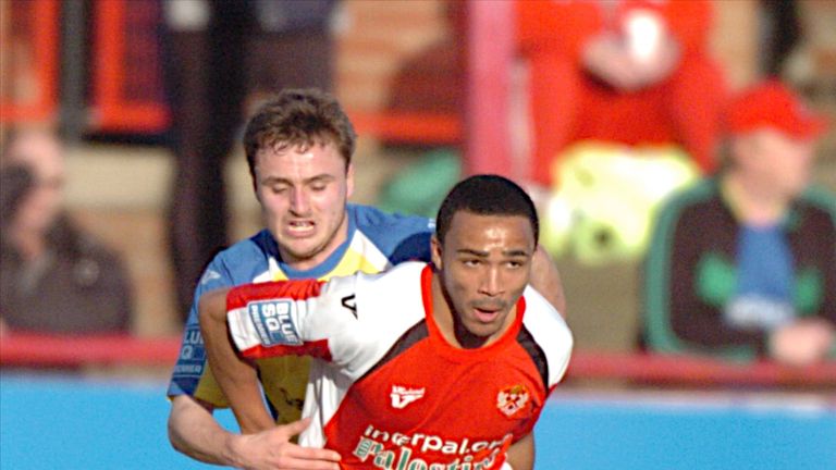 Callum Wilson in action for Kettering Town versus Barrow Town, 11th February 2011 [Credit: Mike Capps / Kappa Sport]