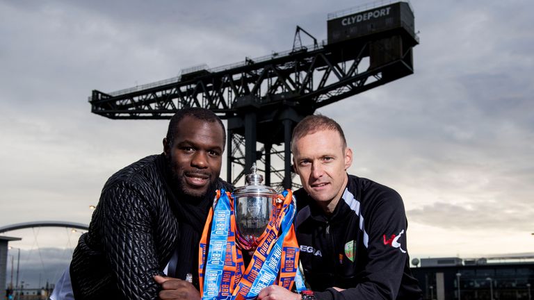 TNS manager Scott Ruscoe (right) is hoping to lead his team to the final of the Scottish Challenge Cup