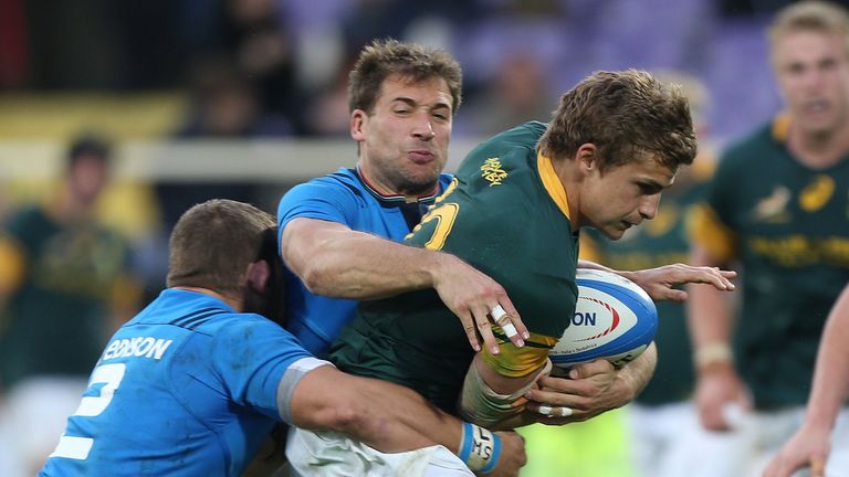 Italy beat South Africa 20-18 at the Stadio Olimpico in November 2016