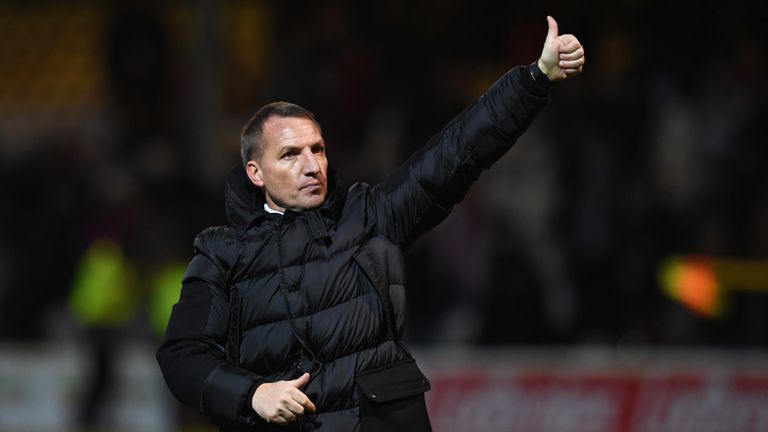 Brendan Rodgers was left relieved as Celtic saved a point late on at Motherwell