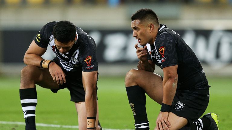New Zealand were knocked out in the quarter-final of the World Cup after a 4-2 defeat to Fiji