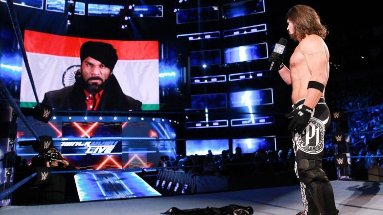 AJ Styles accepted Jinder Mahal's challenge for his WWE title