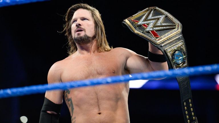 AJ Styles won the WWE title from Jinder Mahal in Manchester