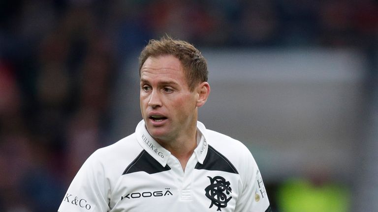 LONDON, ENGLAND - NOVEMBER 04: Andy Ellis of Barbarians during the Killik Cup match between Barbarians and New Zealand at Twickenham Stadium on November 4,