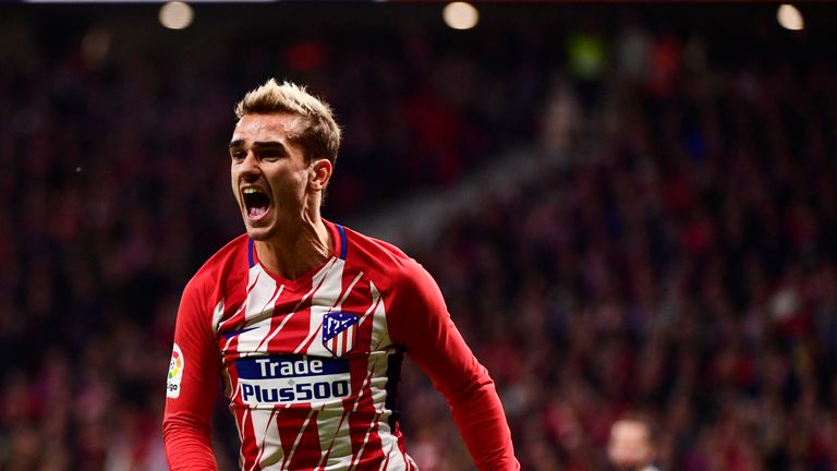 Antoine Griezmann shows his frustration against Real Madrid