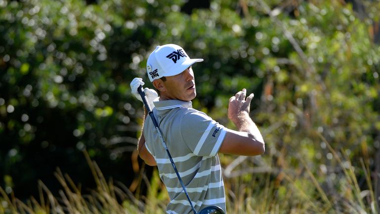 LAS VEGAS, NV - NOVEMBER 02:  Billy Horschel hits his tee shot on the third hole during the first round of the Shriners Hospitals For Children Open at TPC 