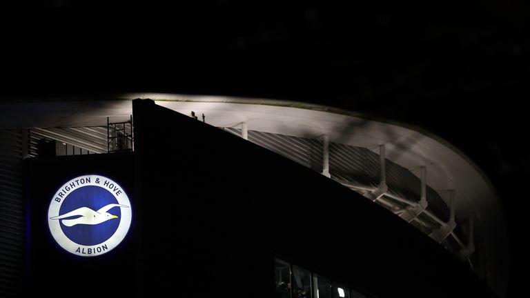 BRIGHTON, ENGLAND - NOVEMBER 28:  A general view of the Amex Stadium prior to the Premier League match between Brighton and Hove Albion and Crystal Palace 