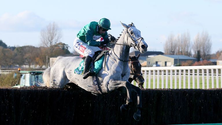 Bristol De Mai ridden by Daryl Jacob on his way to winning the bet365 Charlie Hall Chase at Wetherby Racecourse.
