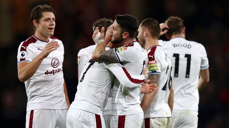 Sean Dyche praised his Burnley players for bouncing back from their defeat to Arsenal