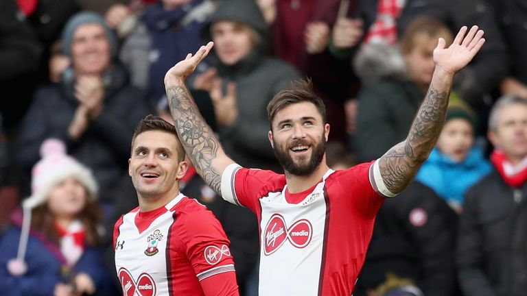 Charlie Austin scored twice against Everton on Super Sunday