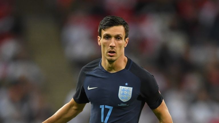 LONDON, ENGLAND - NOVEMBER 10:  Jack Cork of England in action during the International friendly match between England and Germany at Wembley Stadium on No