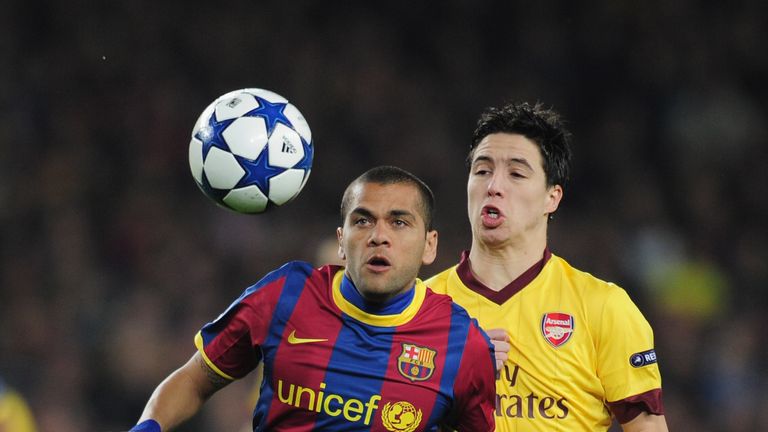 Dani Alves says Barcelona 'always had a good performance' against Arsenal