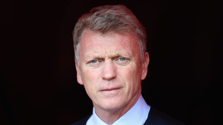 David Moyes during a Premier League match against West Ham United