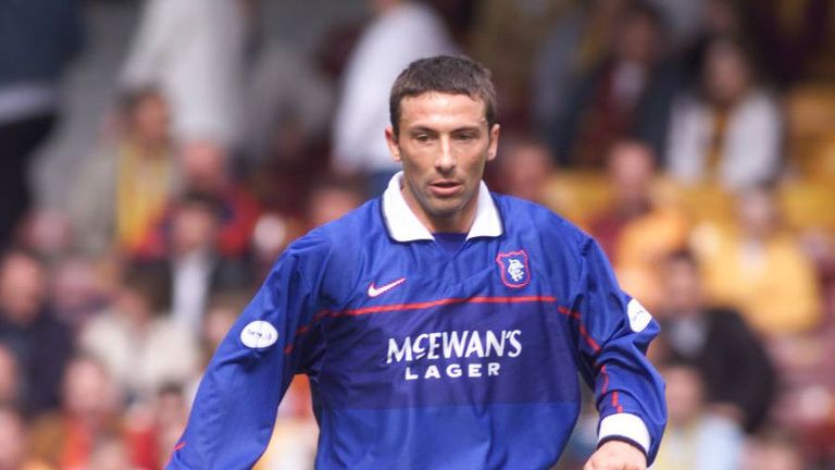 Derek McInnes in action for Rangers at Fir Park in 1999