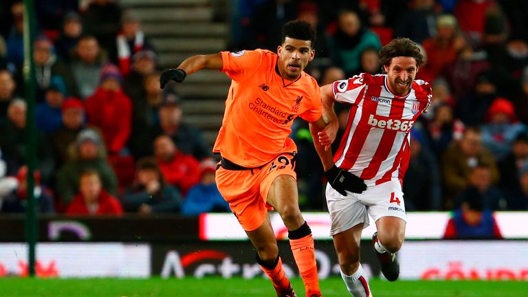 Dominic Solanke made his first Premier League start against Stoke
