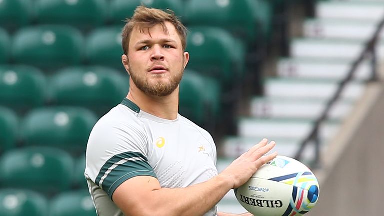 Duane Vermeulen during the South African national rugby team Captains Run and media conference at Twickenham