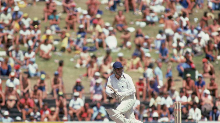 Eddie Hemmings batting for England during the 5th Test of the Ashes series against Australia in Sydney, January 1983. (Photo by Adrian Murrell/Getty Images