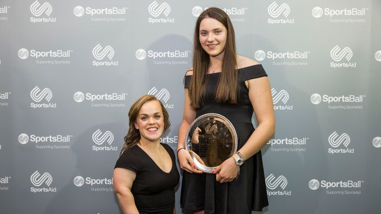 Ellie Simmonds presented the 2017 One-to-Watch award to Holly Dunford