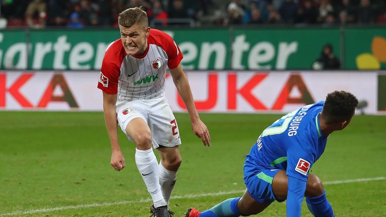 Alfred Finnbogason found the net for Augsburg
