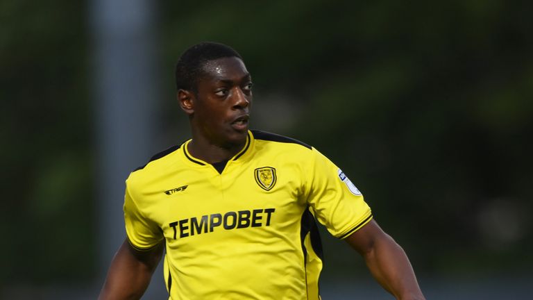 Marvin Sordell in action during the pre-season friendly match between Burton Albion and West Bromwich Albion