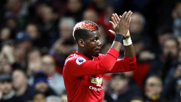 Manchester United midfielder Paul Pogba