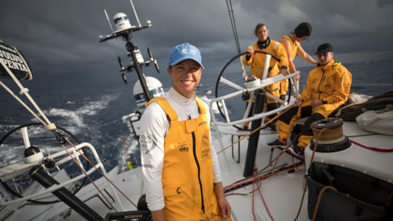 Leg 02, Lisbon to Cape Town, day 08,  On board Turn the Tide on Plastic. Photo by Sam Greenfield/Volvo Ocean Race. 12 November, 2017