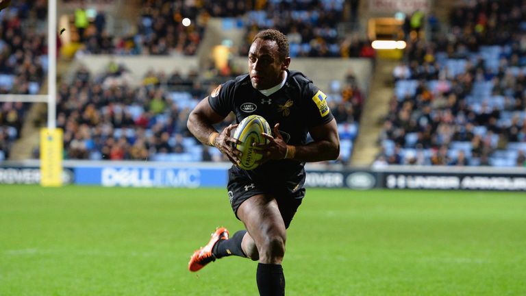 Lovobalavu went over for one of Wasps' six tries at the Ricoh Arena 