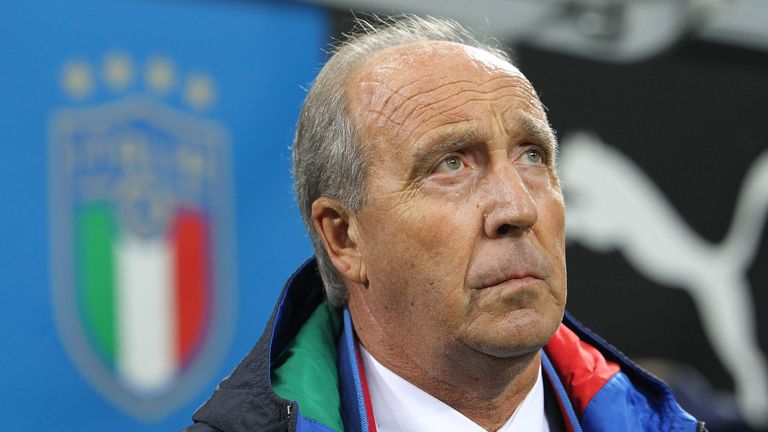 MILAN, ITALY - NOVEMBER 13: Head coach of Italy Gian Piero Ventura looks on before the FIFA 2018 World Cup Qualifier Play-Off: Second Leg between Italy and