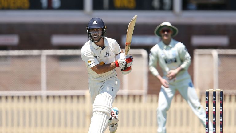 SYDNEY, AUSTRALIA - NOVEMBER 24:  Glenn Maxwell of Victoria bats during day one of the Sheffield Shield match between New South Wales and Victoria at North