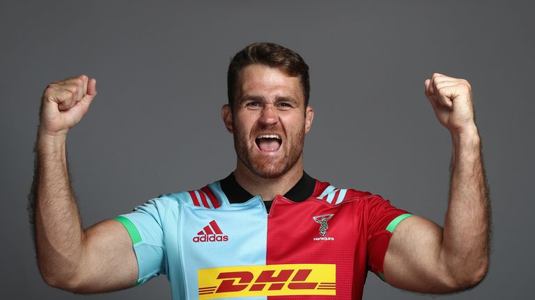James Horwill of Quins poses for a portrait during the Harlequins photocall for the 2017-2018 Aviva Premiership Rugby season 