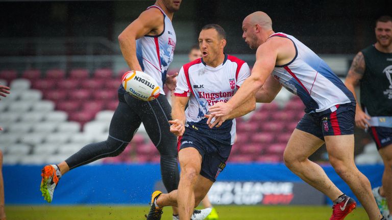 James Roby during England team training 