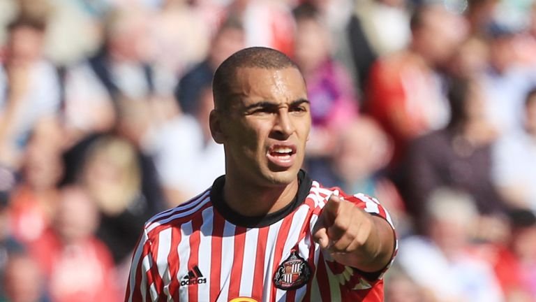 Sunderland's James Vaughan during the pre-season match at the Stadium of Light on 29 July, 2017