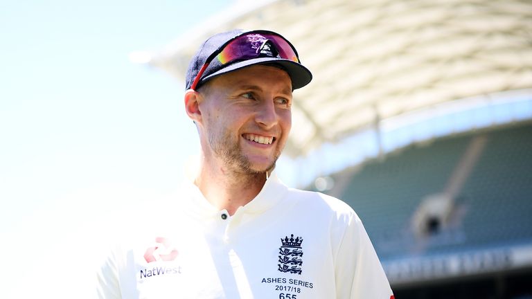 Joe Root stands at the Gabba ahead of the first Ashes Test of the 2017/18 series