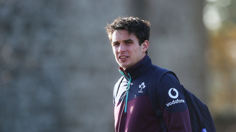 Leinster's Joey Carberry arrives for an Ireland training session at Carton House Hotel, Kildare on November 10.
