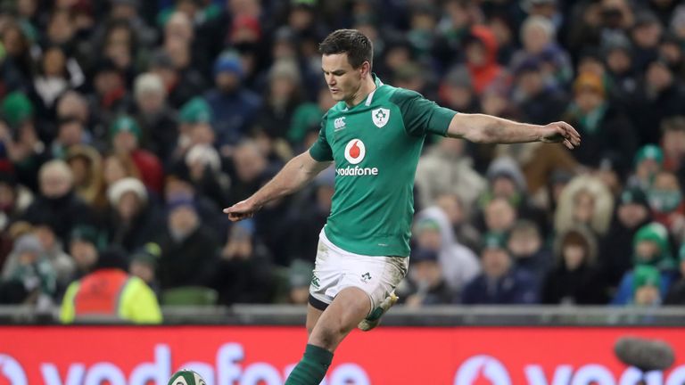 Johnny Sexton notched three penalties and two conversions in the victory