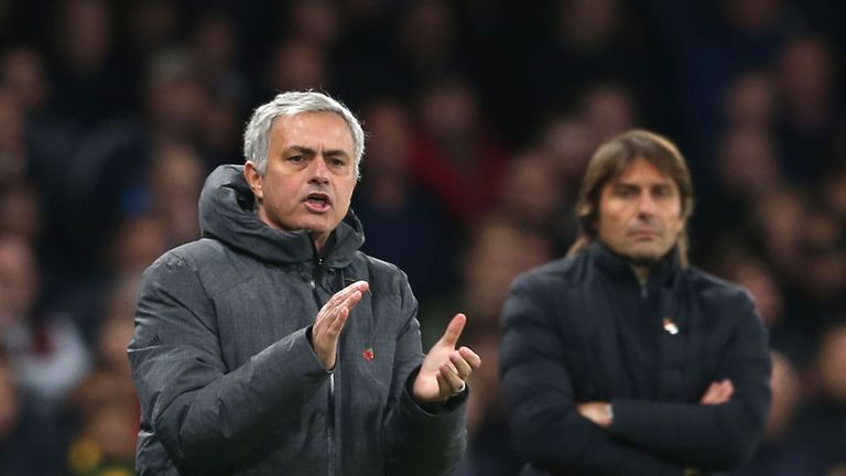 Jose Mourinho claimed Antonio Conte "disappeared" when he went to shake hands with the Chelsea bench