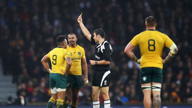 Kurtley Beale was one of two Wallabies to be sin-binned 