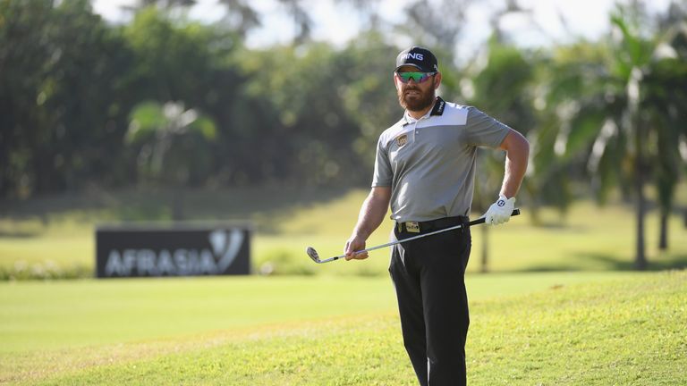 BEL OMBRE, MAURITIUS - NOVEMBER 30:  Louis Oosthuizen of South Africa plays his second shot on the 10th during day one of the AfrAsia Bank Mauritius Open a