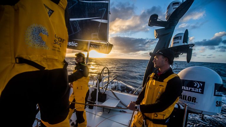 Leg Zero, training crew during the delivery to Gosport