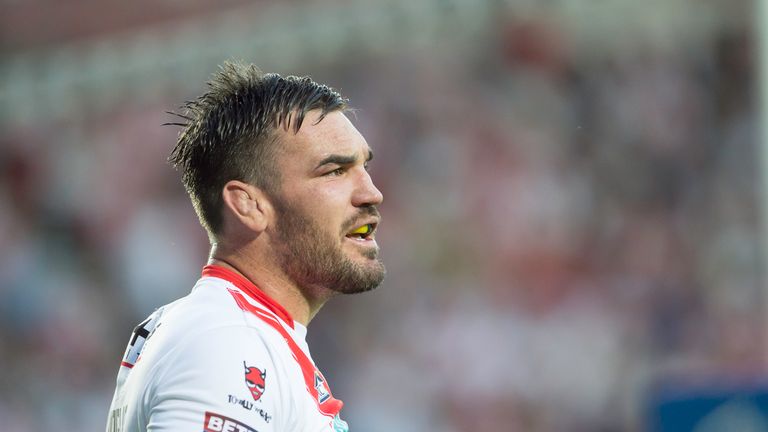 Rugby League - Betfred Super League - St Helens v Wigan Warriors - The Totally Wicked Stadium, Langtree Park, St Helens, England - Luke Douglas.