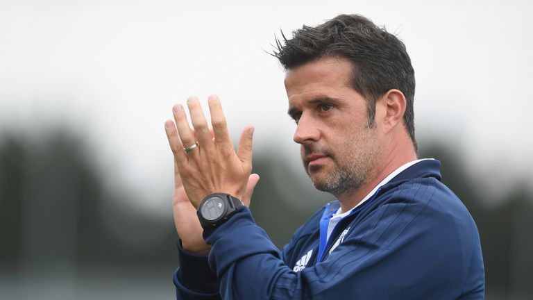 KINGSTON UPON THAMES, ENGLAND - JULY 15:  Watford manager Marco Silva looks on  during the pre-season friendly match between AFC Wimbledon and Watford at T