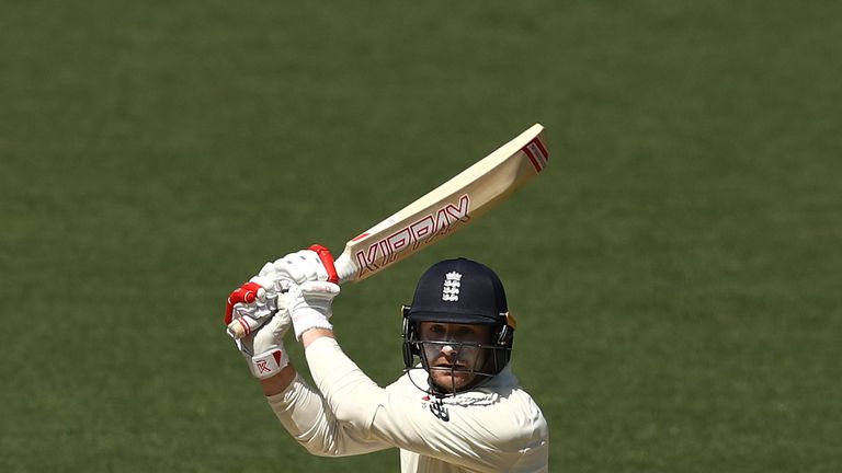 England's Mark Stoneman bats during the tour match against Cricket Australia XI 