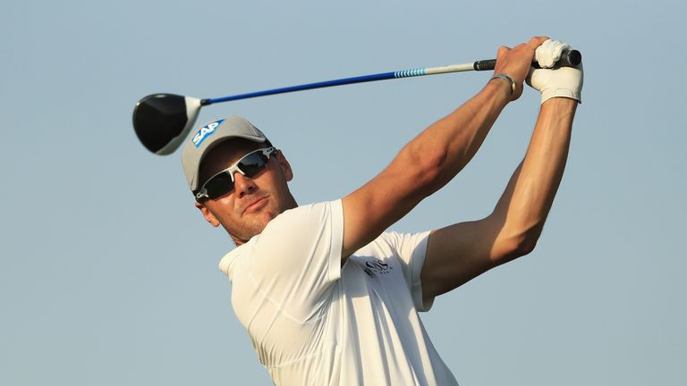 DUBAI, UNITED ARAB EMIRATES - NOVEMBER 14:  Martin Kaymer of Germany tees off on the 14th hole during the Pro-Am prior to the DP World Tour Championship at