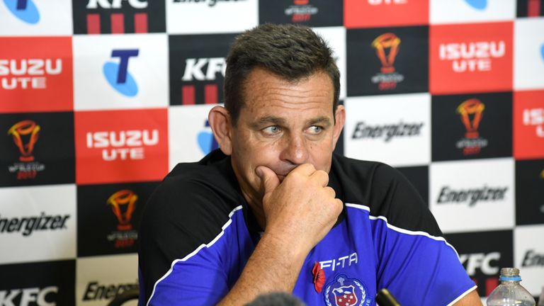 Samoa head coach Matt Parish