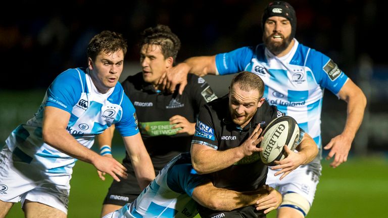 Nick Grigg crossed for two first half tries as Glasgow went into the break with a 31-14 lead