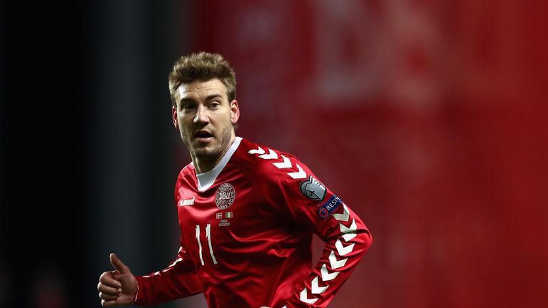 Nicklas Bendtner came off the bench on Saturday night