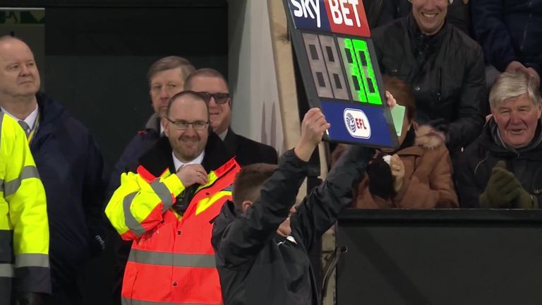 Fourth official at Norwich v Preston