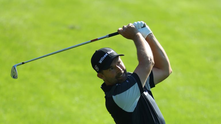 ANTALYA, TURKEY - NOVEMBER 03:  Padraig Harrington of Ireland hits his second shot on the 1st hole during the second round of the Turkish Airlines Open at 