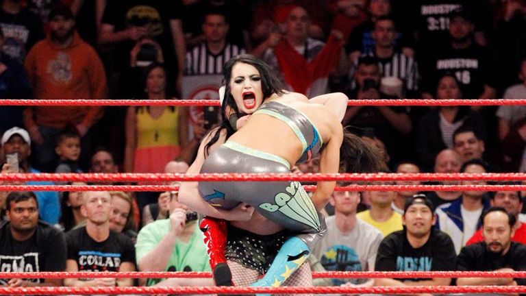 Paige appeared to target Bayley in last week's Monday Night Raw invasion